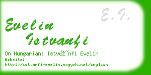 evelin istvanfi business card